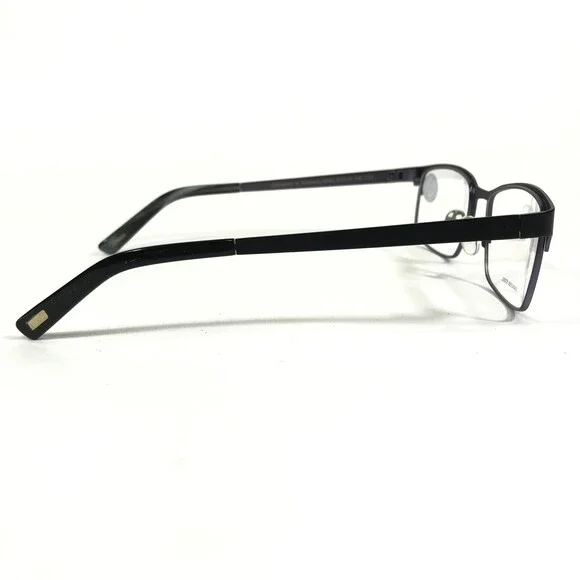 Iconik Eyeglasses Frames Miles C01 Black Gray Rectangular Full Rim 53-19-140 - Picture 3 of 12